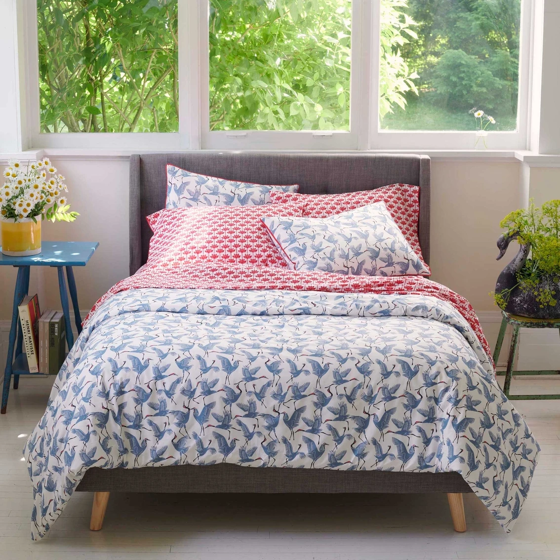 Wholesale ???? Novogratz By Utica Family Of Cranes Waverly Blue Comforter Set ???? 1 Wholesale ???? Novogratz By Utica Family Of Cranes Waverly Blue Comforter Set ????