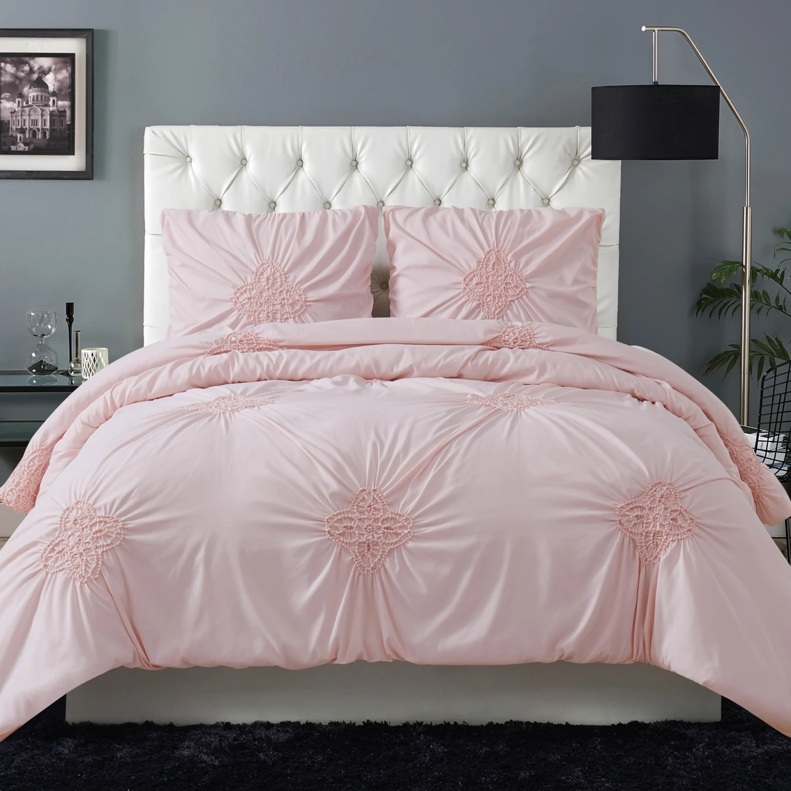 Best deal ???? Christian Siriano Georgia Rouched 3 Pc. Comforter Set ✨ 1 Best deal ???? Christian Siriano Georgia Rouched 3 Pc. Comforter Set ✨