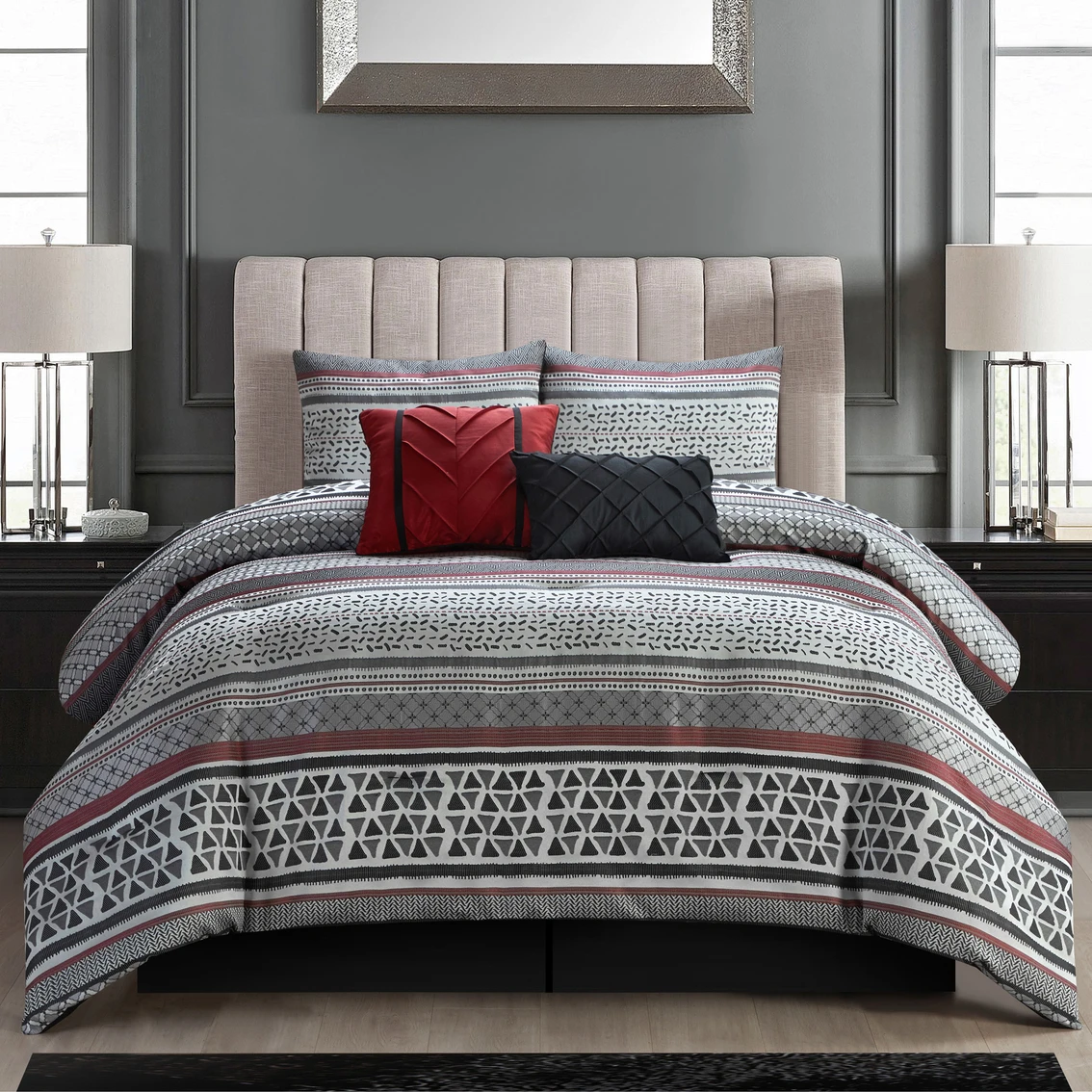 Best deal ❤️ Grand Avenue Hamilton 6 Pc. Comforter Set Multi-Color ???? 1 Best deal ❤️ Grand Avenue Hamilton 6 Pc. Comforter Set Multi-Color ????