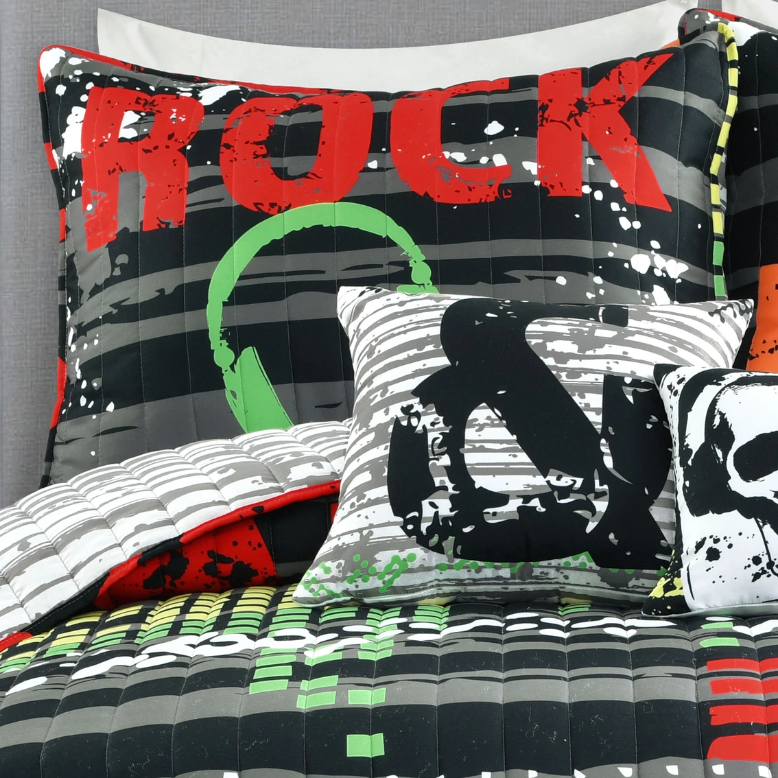 Cheapest ???? Lush Decor Rock N Roll Reversible 5 Pc. Quilt Set ???? 4 Cheapest ???? Lush Decor Rock N Roll Reversible 5 Pc. Quilt Set ???? - Image 4