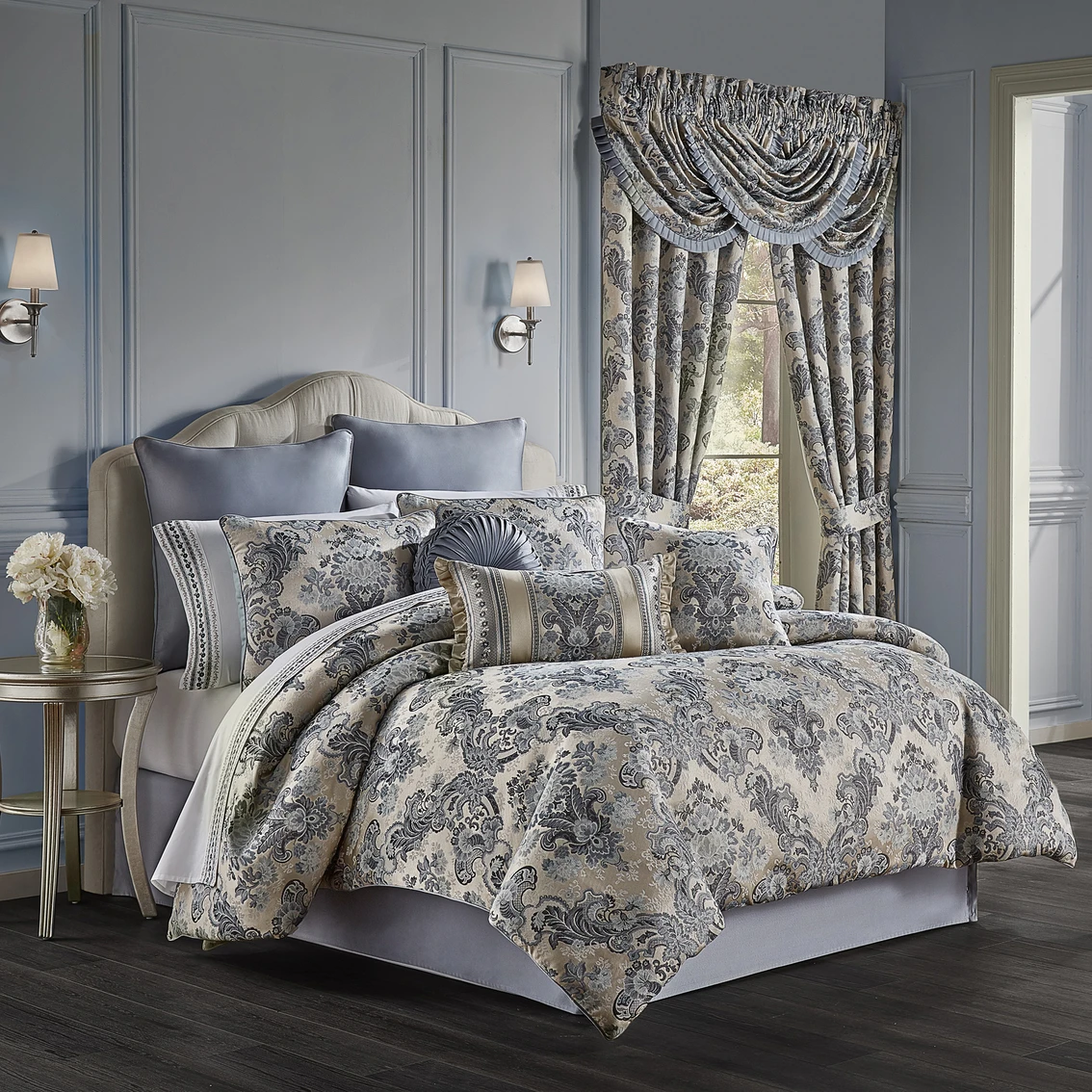 Hot Sale ???? J. Queen New York Glendale Indigo 4 Pc. Comforter Set ???? 1 Hot Sale ???? J. Queen New York Glendale Indigo 4 Pc. Comforter Set ????
