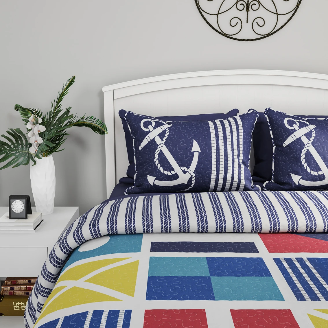 Budget ❤️ Lavish Home Mariner 3 Pc. Quilt Set ⌛ 2 Budget ❤️ Lavish Home Mariner 3 Pc. Quilt Set ⌛ - Image 2