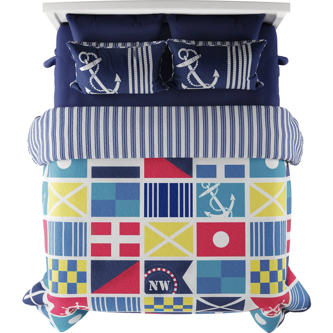 Budget ❤️ Lavish Home Mariner 3 Pc. Quilt Set ⌛ 5 Budget ❤️ Lavish Home Mariner 3 Pc. Quilt Set ⌛ - Image 5