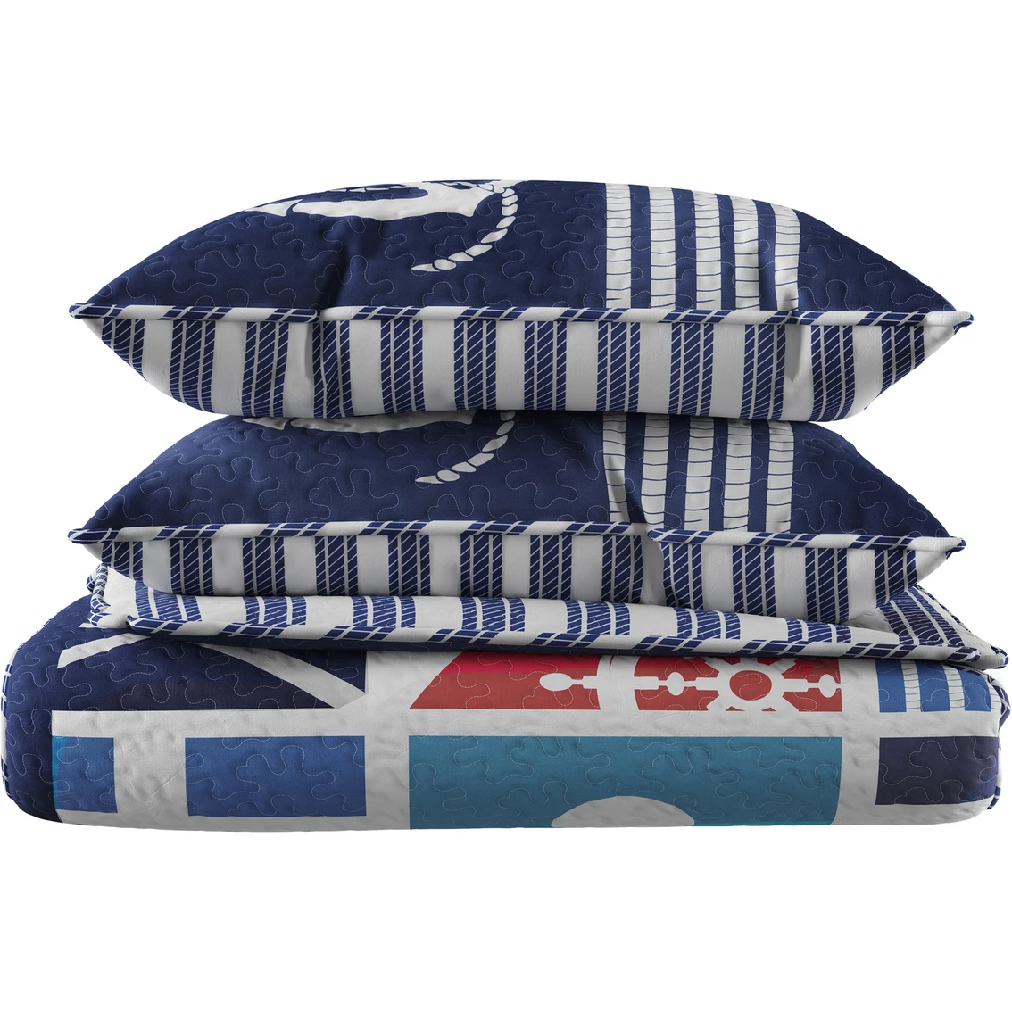 Budget ❤️ Lavish Home Mariner 3 Pc. Quilt Set ⌛ 6 Budget ❤️ Lavish Home Mariner 3 Pc. Quilt Set ⌛ - Image 6