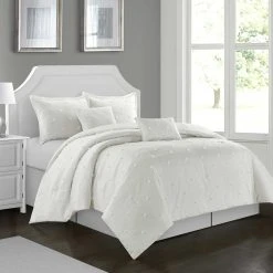 Buy ???? Nanshing America Inc Nanshing Daphne 6 Pc. White Comforter Set ????