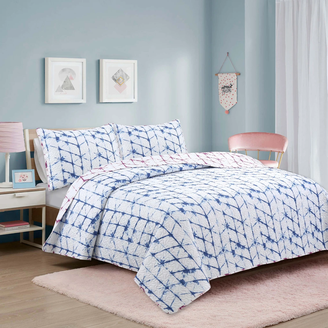 Brand new ???? Harper Lane Tie Dye Blue/Purple Quilt Set ???? 1 Brand new ???? Harper Lane Tie Dye Blue/Purple Quilt Set ????