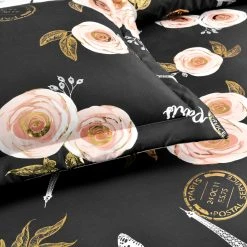 Hot Sale ???? Lush Decor Vintage Paris Rose Butterfly Script 7 Pc. Comforter Set ???? 12 Hot Sale ???? Lush Decor Vintage Paris Rose Butterfly Script 7 Pc. Comforter Set ???? -J. Queen New York shop unnamed file 1385