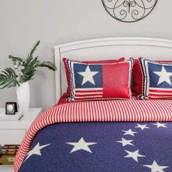 Deals ???? Lavish Home Glory Bound Patriotic Americana Flag Print 3 Pc. Quilt Set ???? -J. Queen New York shop unnamed file 1428
