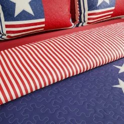 Deals ???? Lavish Home Glory Bound Patriotic Americana Flag Print 3 Pc. Quilt Set ???? -J. Queen New York shop unnamed file 1429