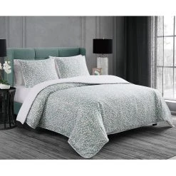 Best Sale ???? Badgley Mischka Serina Metallic 3 Pc. Duvet Set ????