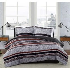 Cheap ???? London Fog Warren Stripe Comforter Set ????