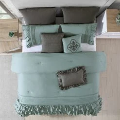 Promo ???? Marie Claire Chloe Ruffled Comforter 8 Pc. Set ⭐ -J. Queen New York shop unnamed file 1500