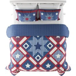 Brand new ???? Lavish Home Homestead Patriotic Americana 3 Pc. Quilt Set ???? -J. Queen New York shop unnamed file 1509