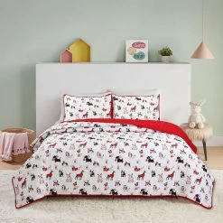Hot Sale ???? Harper Lane Puppies In Holiday Format Quilt Set ????