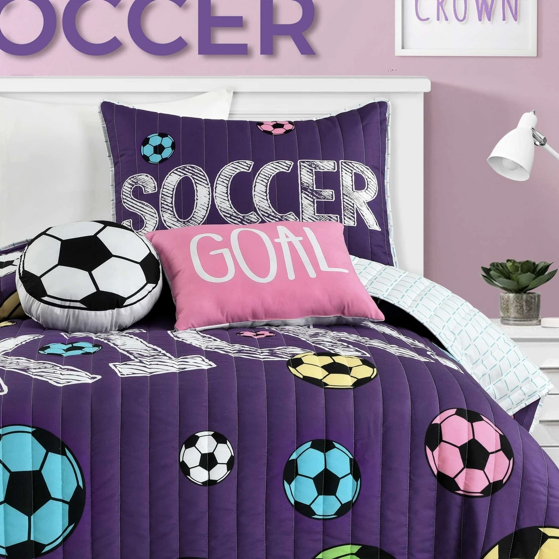 Coupon ⭐ Lush Decor ???? Girls Soccer Kick Quilt Set ⌛ 3 Coupon ⭐ Lush Decor ???? Girls Soccer Kick Quilt Set ⌛ - Image 3