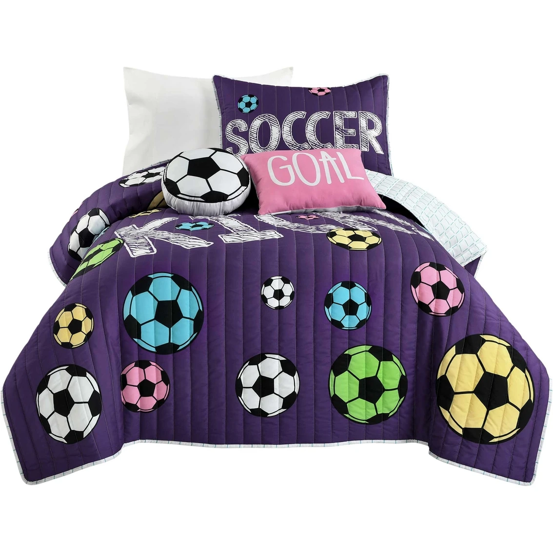 Coupon ⭐ Lush Decor ???? Girls Soccer Kick Quilt Set ⌛ 6 Coupon ⭐ Lush Decor ???? Girls Soccer Kick Quilt Set ⌛ - Image 6