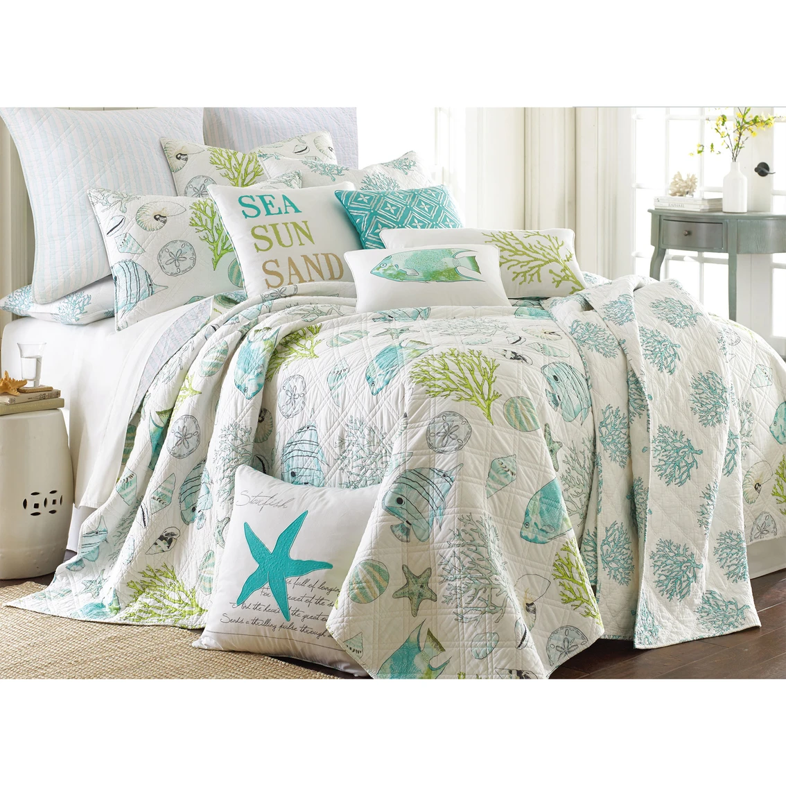 Budget ???? Levtex Home Biscayne Quilt Set ✔️ 1 Budget ???? Levtex Home Biscayne Quilt Set ✔️