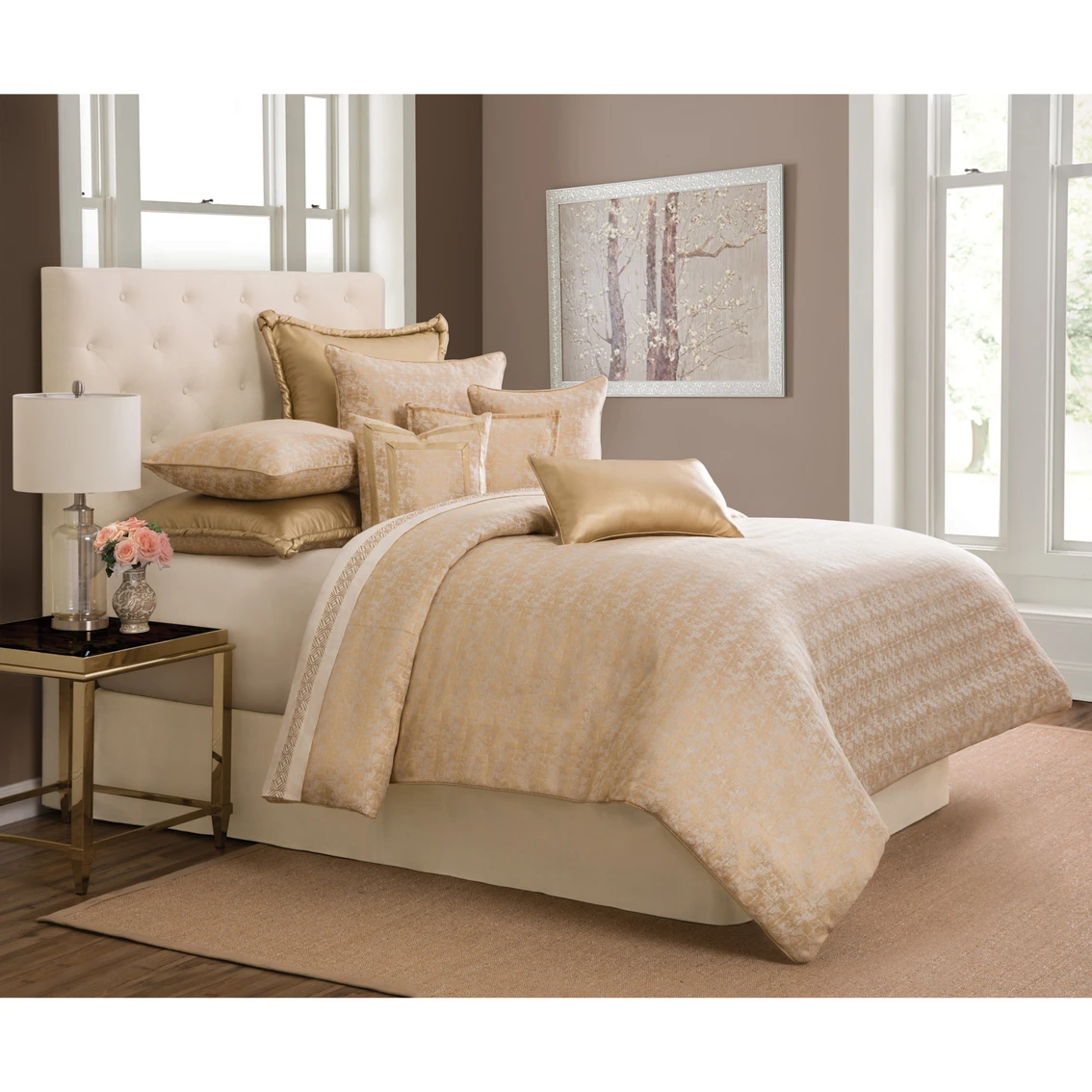 Best deal ???? Michael Amini Aurora Gold Comforter Set ???? 1 Best deal ???? Michael Amini Aurora Gold Comforter Set ????