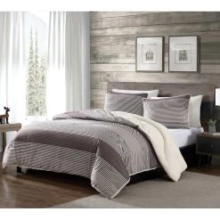 Cheapest ???? English Laundry Avery 3 Pc. Comforter Set With Sherpa Back ????