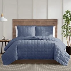 Hot Sale ???? Truly Calm Silver Cool Blush 3 Pc. Quilt Set ????