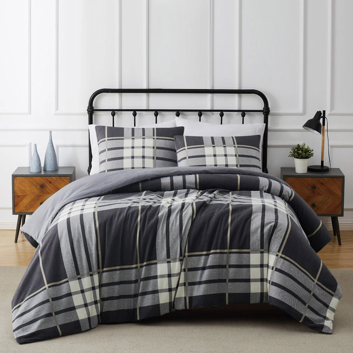 New ???? Truly Soft Milo Plaid Flannel Comforter Set ???? 1 New ???? Truly Soft Milo Plaid Flannel Comforter Set ????