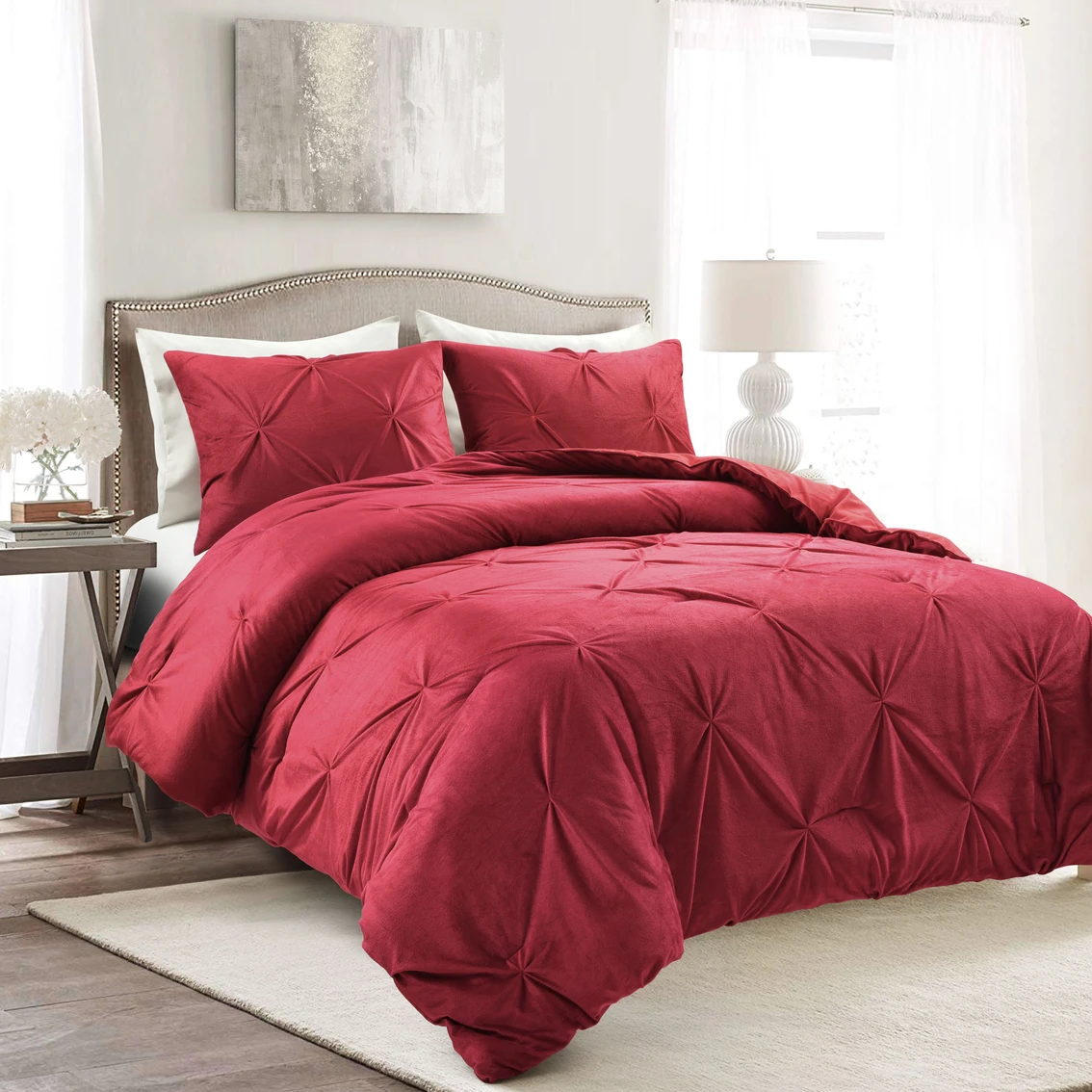 Buy ???? Lush Decor Soft Velvet Diamond Pintuck Oversized 3 Pc. Comforter Set ???? 1 Buy ???? Lush Decor Soft Velvet Diamond Pintuck Oversized 3 Pc. Comforter Set ????