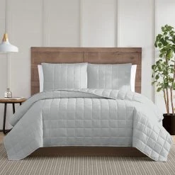 Hot Sale ???? Truly Calm Silver Cool Blush 3 Pc. Quilt Set ???? -J. Queen New York shop unnamed file 168