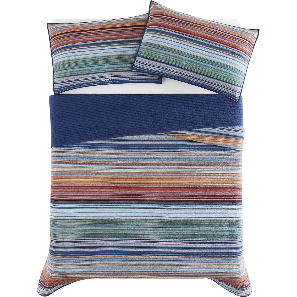 Hot Sale ⌛ Brooklyn Loom Met Stripe Yarn Dye Quilt Set ⭐ 5 Hot Sale ⌛ Brooklyn Loom Met Stripe Yarn Dye Quilt Set ⭐ - Image 5