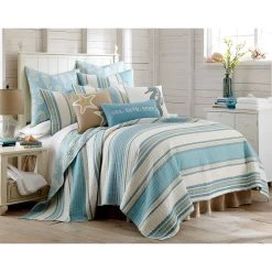 Hot Sale ???? Levtex Home Blue Maui Quilt Set ⭐