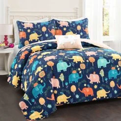 Flash Sale ???? Lush Decor Hygge Elephant Quilt Set ✔️