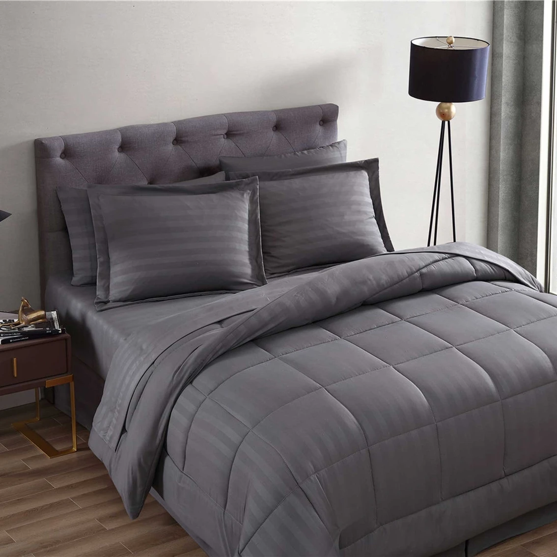 Discount ???? The Nesting Company Maple Dobby Stripe Bed In A Bag Comforter 8 Pc. Set ⌛ 1 Discount ???? The Nesting Company Maple Dobby Stripe Bed In A Bag Comforter 8 Pc. Set ⌛