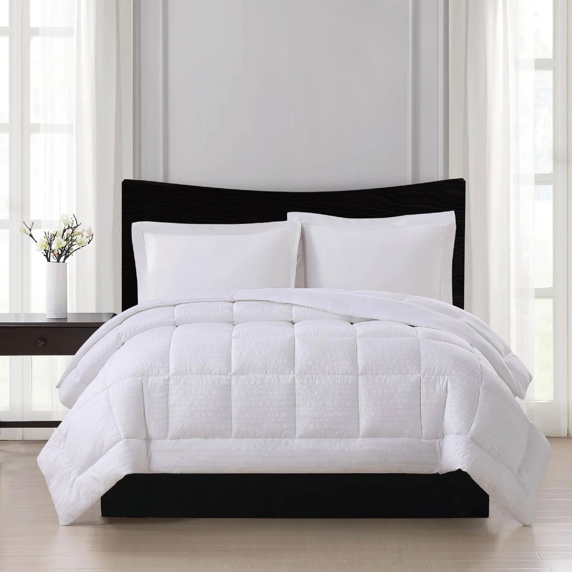 Top 10 ???? London Fog Embossed Stripe Seersucker Full/Queen Down Alternative Comforter ✔️ 1 Top 10 ???? London Fog Embossed Stripe Seersucker Full/Queen Down Alternative Comforter ✔️