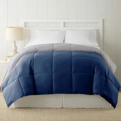 Flash Sale ✨ Simply Perfect Down Alternate Reversible Comforter, Blue ????