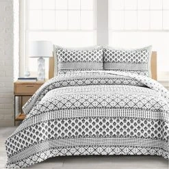 Flash Sale ???? Lush Decor Monique Stripe 3 Pc. Quilt Set ⭐