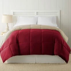 Buy ???? Simply Perfect Down Alternate Reversible Comforter, Red ????