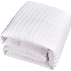 Deals ???? Blue Ridge Home Fashions Blue Ridge 500 Thread Count Damask Stripe Cover, Siberian Down All Season Comforter ⌛