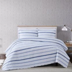 Best Pirce ???? Truly Soft Waffle Stripe Full/Queen 3 Pc. Quilt Set ✨