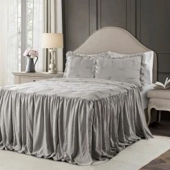 Hot Sale ✔️ Lush Decor Ravello Pintuck Ruffle ???? Skirt Bedspread Set ???? -J. Queen New York shop unnamed file 285