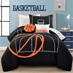 Hot Sale ???? Lush Decor ???? Basketball Game 5 Pc. Quilt Set ????
