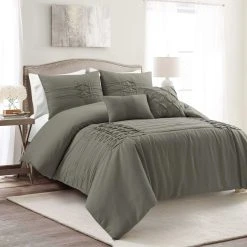 Cheapest ⭐ Lush Decor Arora Pleat 5 Pc. Comforter Set ⭐ -J. Queen New York shop unnamed file 498