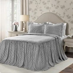 Outlet ???? Lush Decor Ticking Stripe 3 Pc. Bedspread Set ????