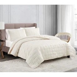 Best Sale ✨ Badgley Mischka Tufted Matte Satin Quilt Set ????