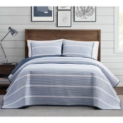 Top 10 ⭐ Brooklyn Loom Niari Yarn Dye Stripe 3 Pc. Quilt Set ❤️