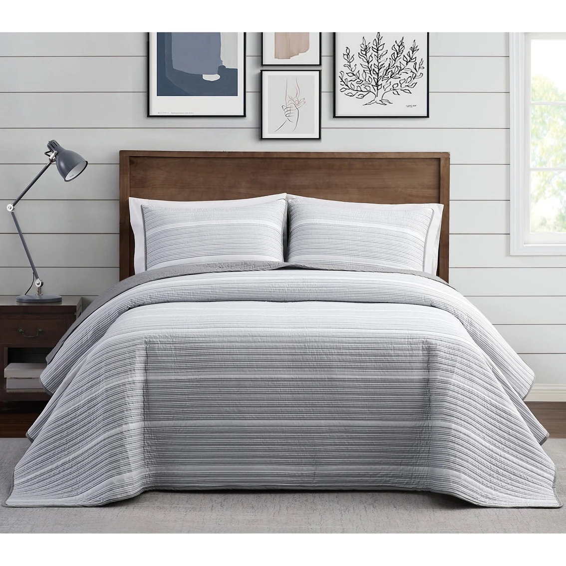 Top 10 ⭐ Brooklyn Loom Niari Yarn Dye Stripe 3 Pc. Quilt Set ❤️ 2 Top 10 ⭐ Brooklyn Loom Niari Yarn Dye Stripe 3 Pc. Quilt Set ❤️ - Image 2