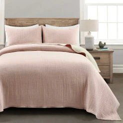 Best deal ???? Lush Decor Solid Kantha Pick Stitch Yarn Dyed Cotton Woven 3 Pc. Quilt Set ???? -J. Queen New York shop unnamed file 622