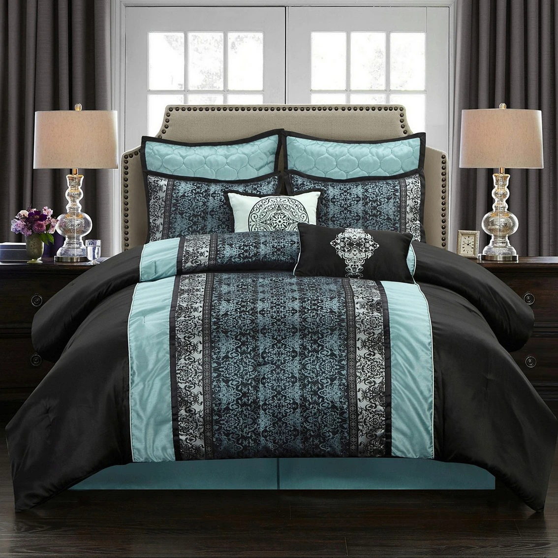 Budget ???? Nanshing America Inc Nanshing Arabesque 8-Piece Comforter 8 Pc. Set ???? 1 Budget ???? Nanshing America Inc Nanshing Arabesque 8-Piece Comforter 8 Pc. Set ????