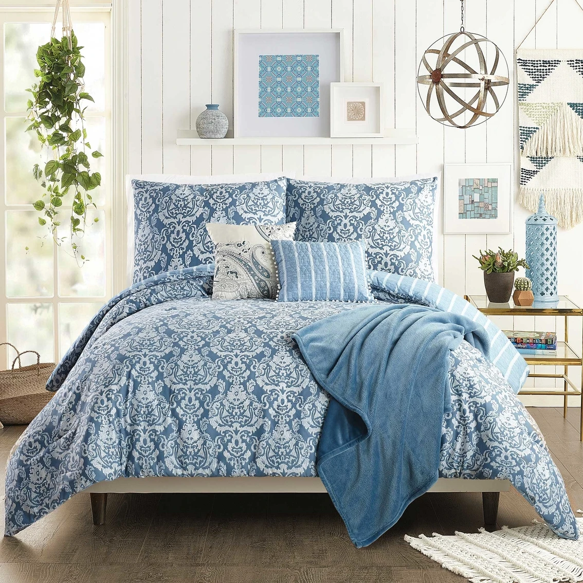 Discount ???? Jessica Simpson Tonal Damask Comforter Set ✔️ 1 Discount ???? Jessica Simpson Tonal Damask Comforter Set ✔️
