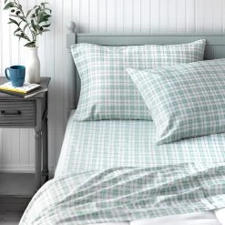 Best Pirce ???? Martha Stewart Collection 200 TC Everet Plaid Sheet Set ???? -J. Queen New York shop unnamed file 773