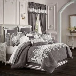 Deals ???? J. Queen New York Flint Charcoal Comforter 4 Pc. Set ⌛