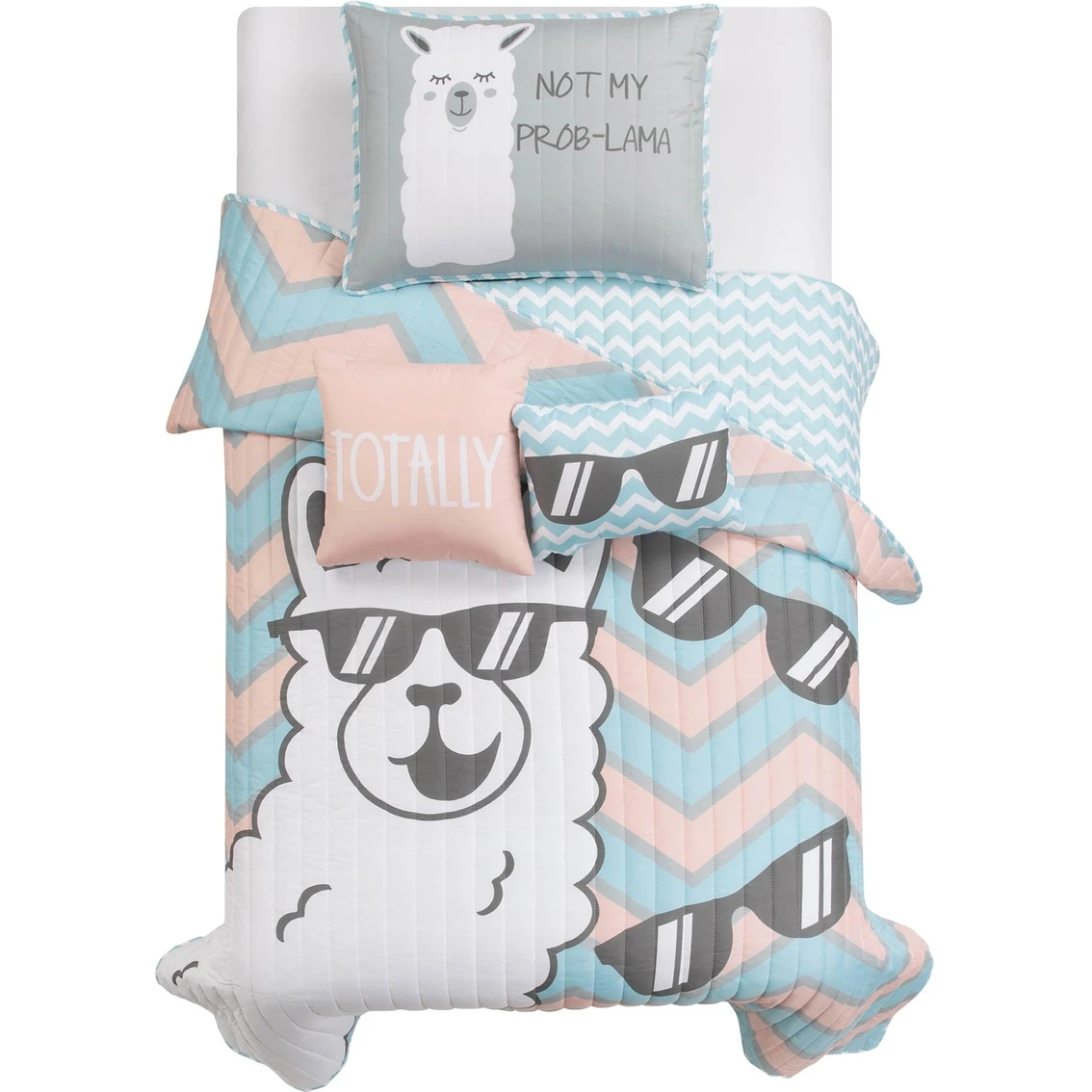 Top 10 ???? Lush Decor Cool As Llama Reversible Quilt Set ⭐ 3 Top 10 ???? Lush Decor Cool As Llama Reversible Quilt Set ⭐ - Image 3